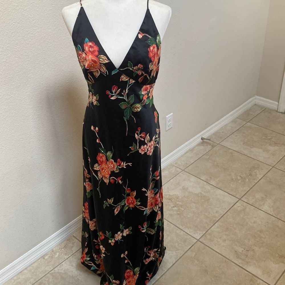 JS Boutique Beaded Dress Gown Size 8
